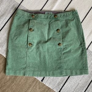 Vineyard Vines Corduroy Button Front Mini Skirt Size 10